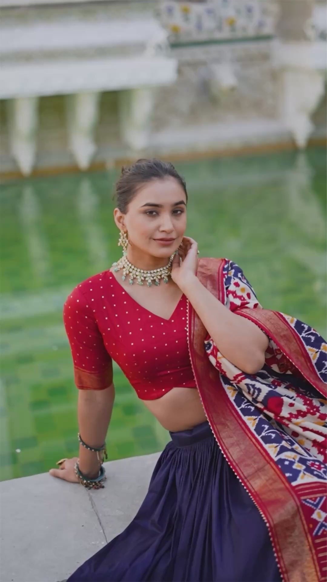 Traditional  Patola Print Navratri Chaniya Choli