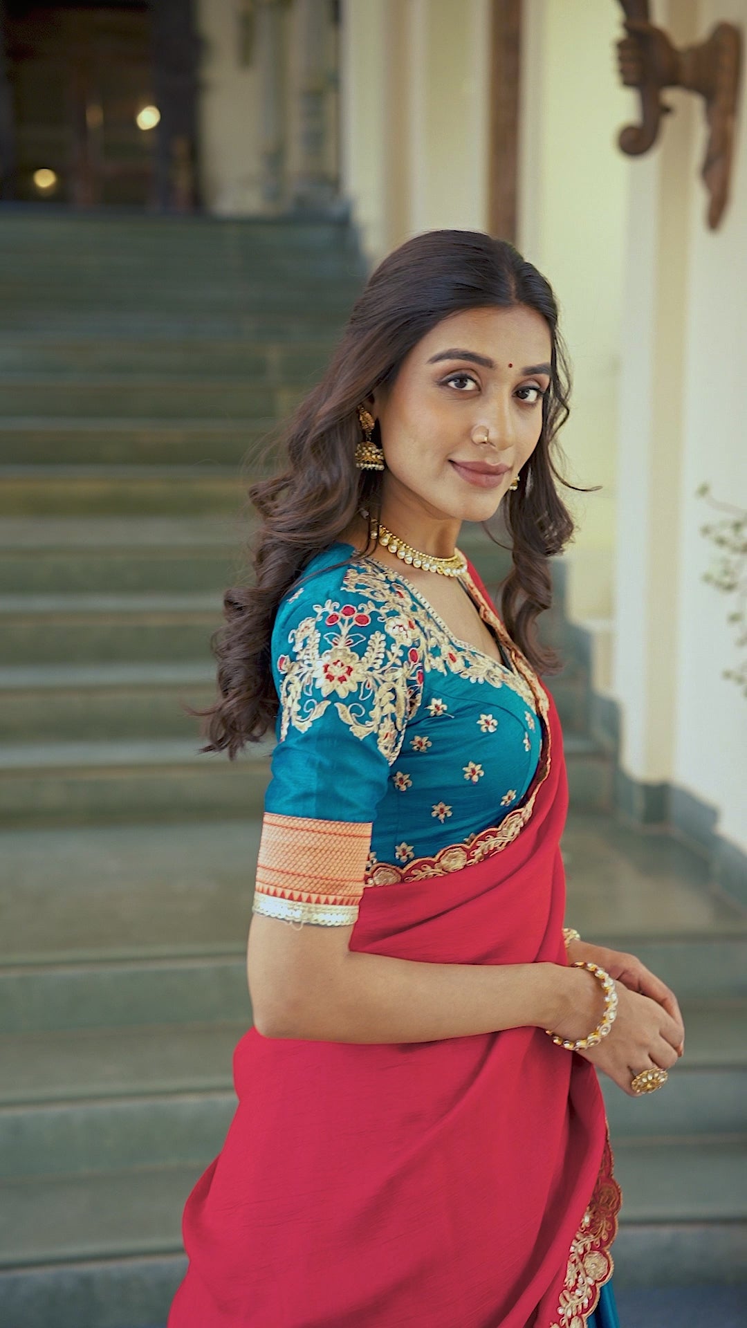 Pure Vichitra Silk Lehenga with Dupatta and Zari Weaving Work Lace Border Belt