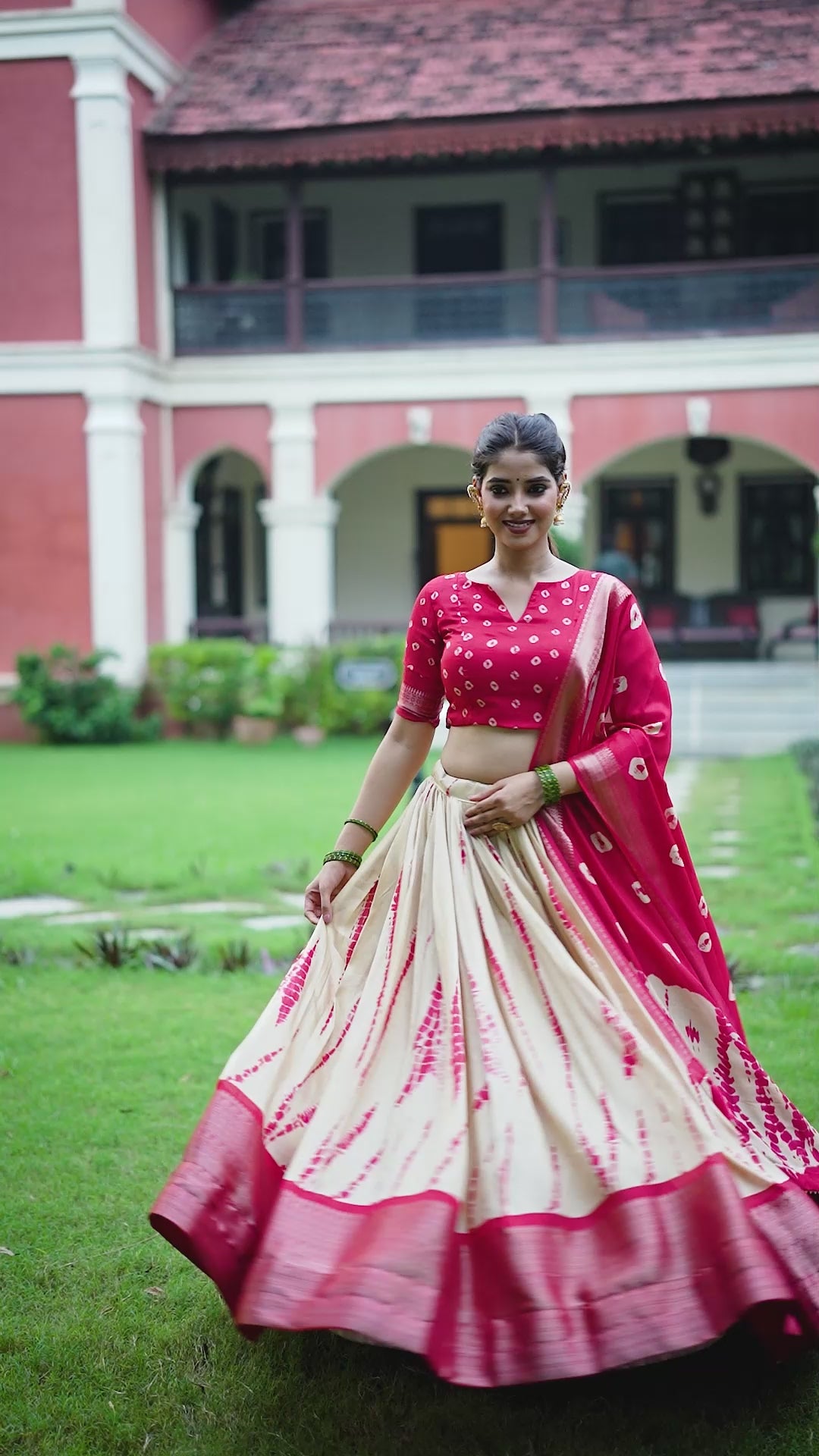 Elegant Silk Lehenga with Zari Border