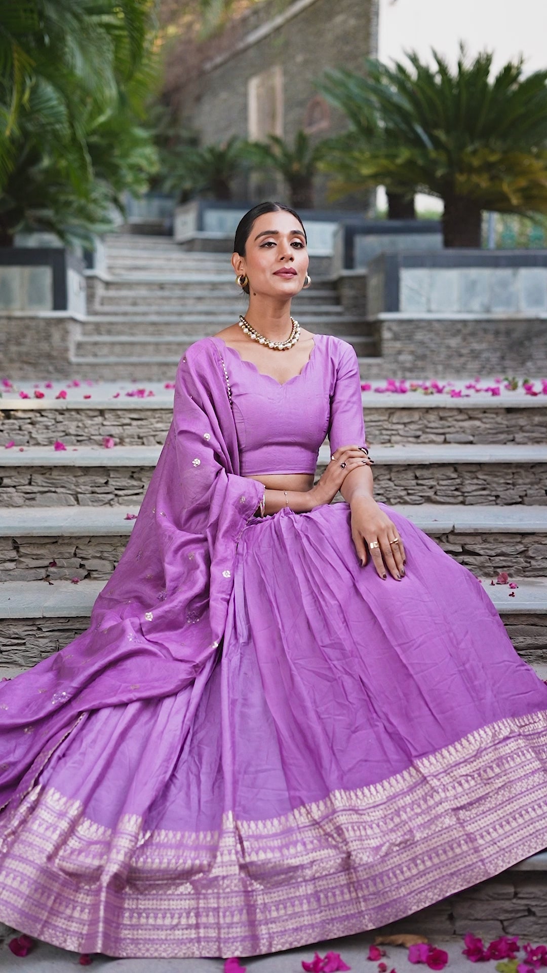 Regal Choli with Woven Zari Border