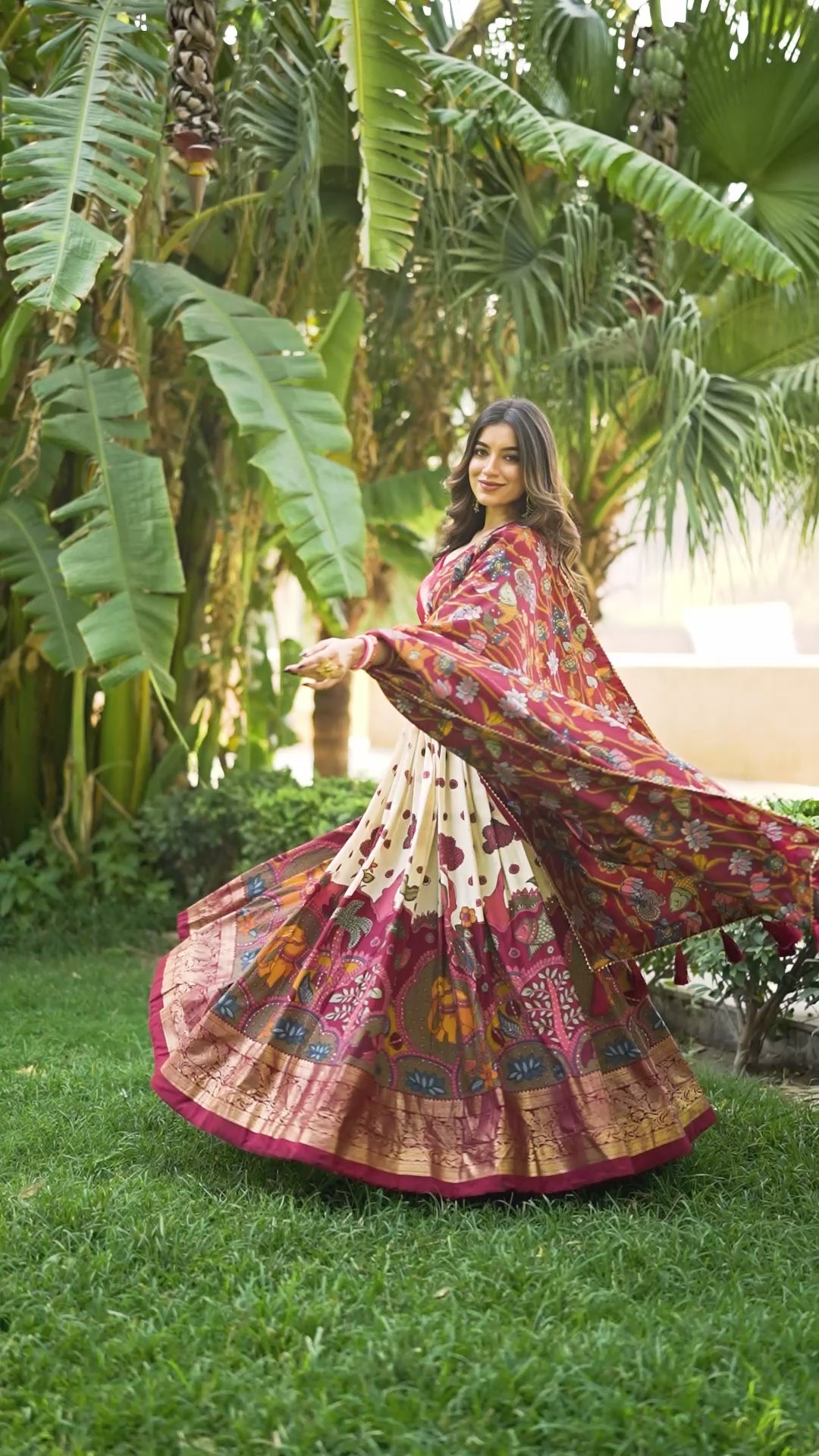 Regal Lehenga with Handcrafted Elephant & Motifs