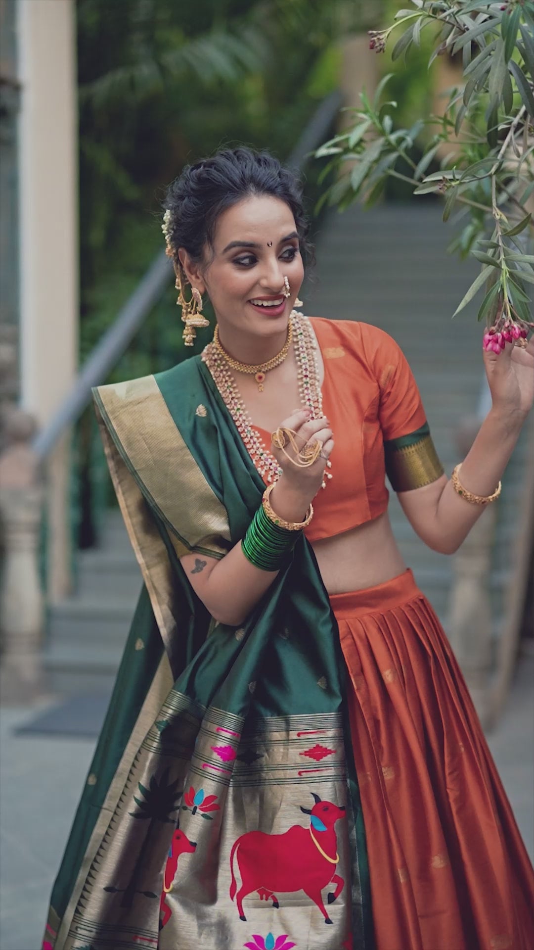 Designer Paithani Silk Lehenga Choli prefect for wedding