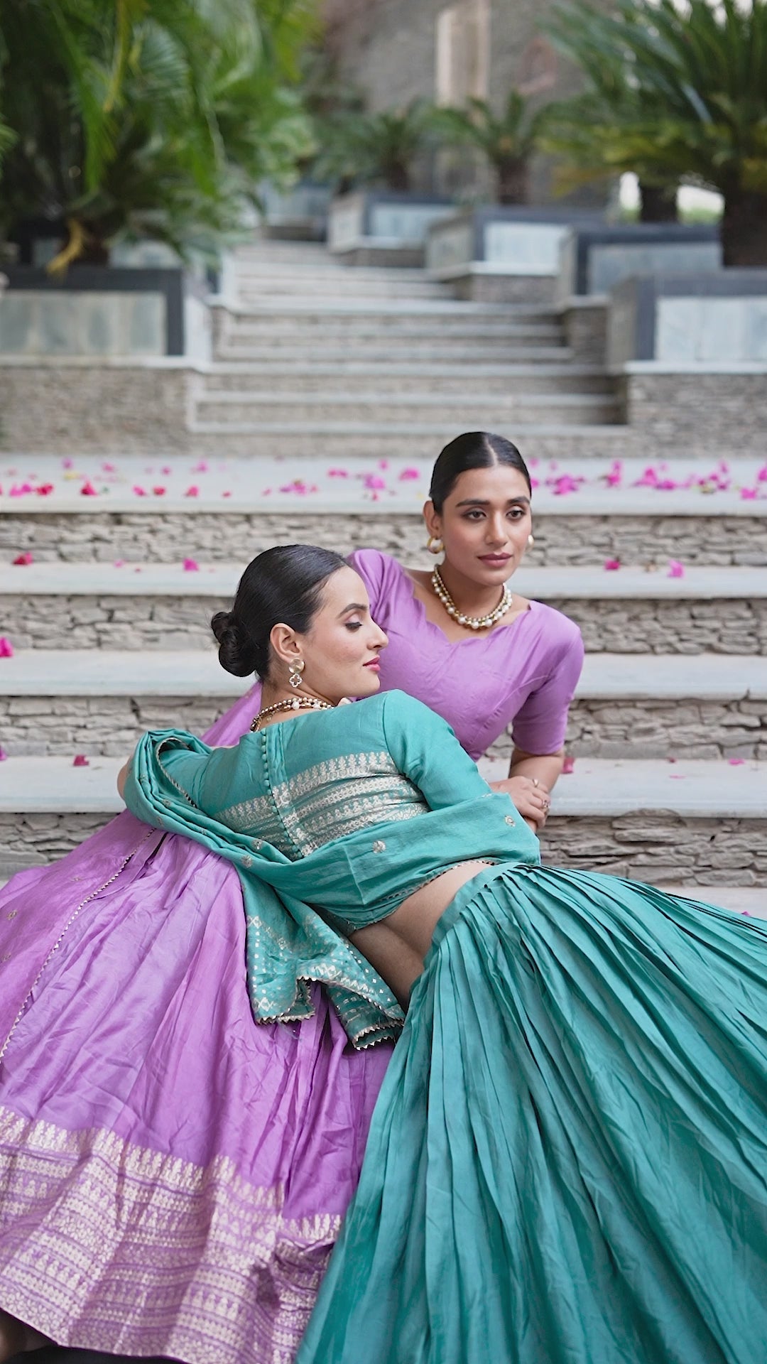 Regal Choli with Woven Zari Border