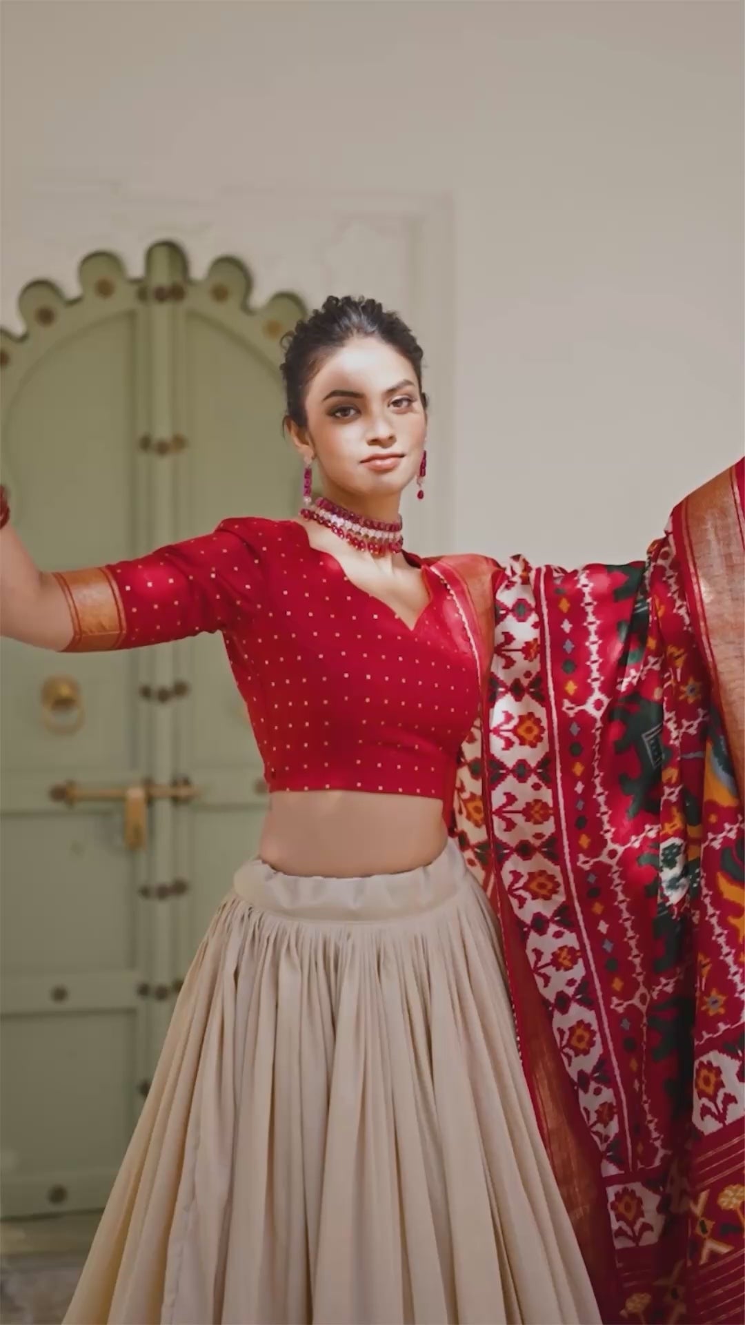 Traditional  Patola Print Navratri Chaniya Choli