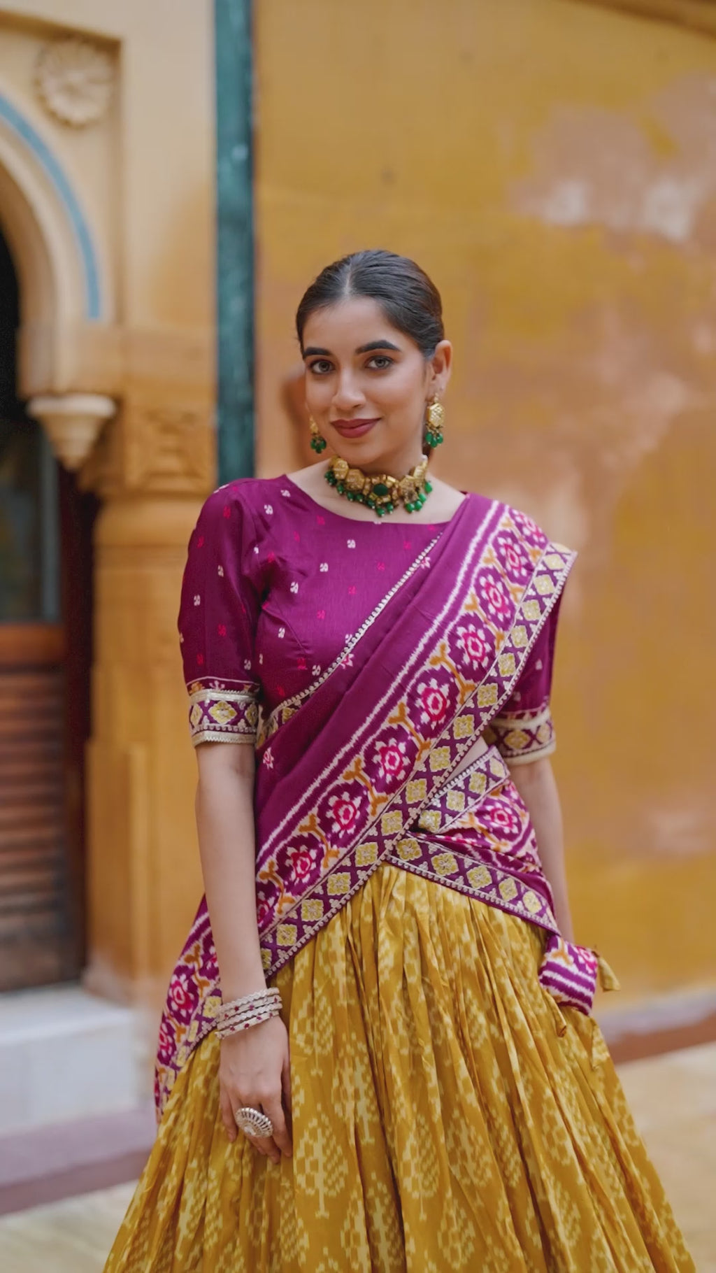 Elegant  Patola Print Lehenga Choli