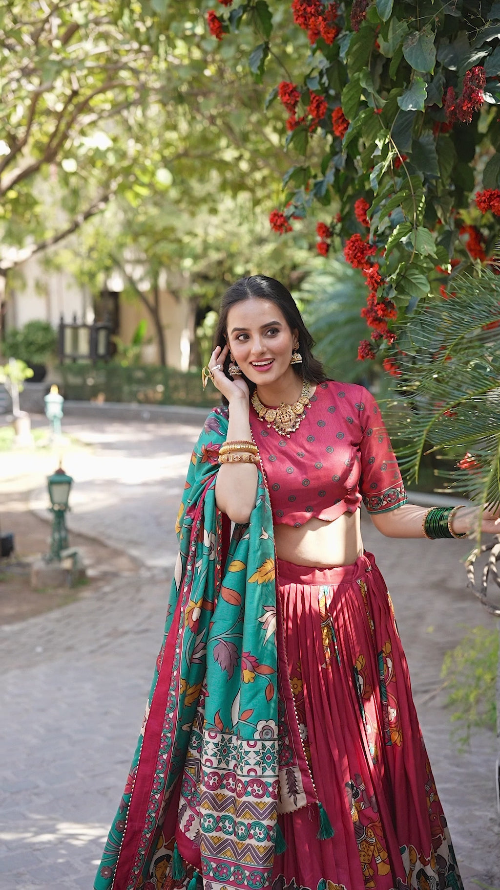 Royal Heritage Handcrafted Embroidered Lehenga Set