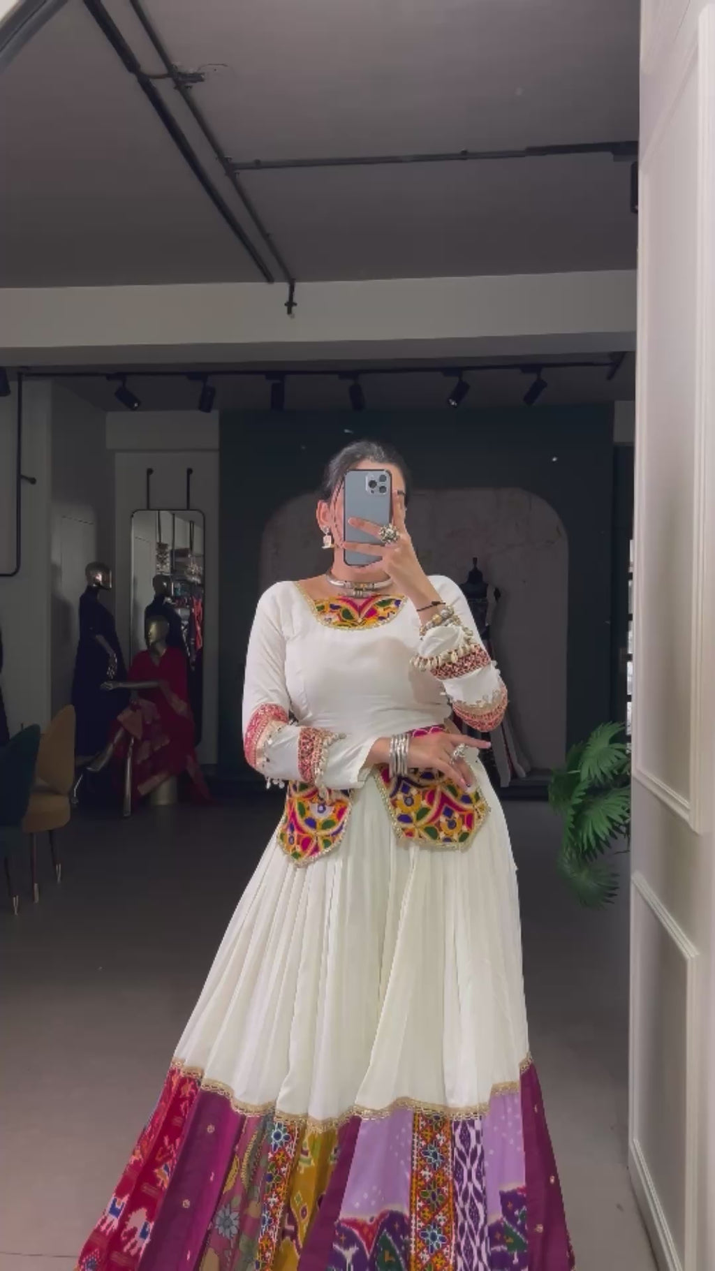 Multicolor beauty with a touch of tradition choli for garba night