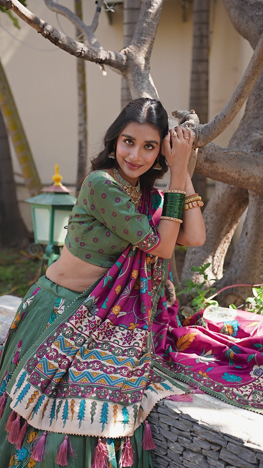 Royal Heritage Handcrafted Embroidered Lehenga Set