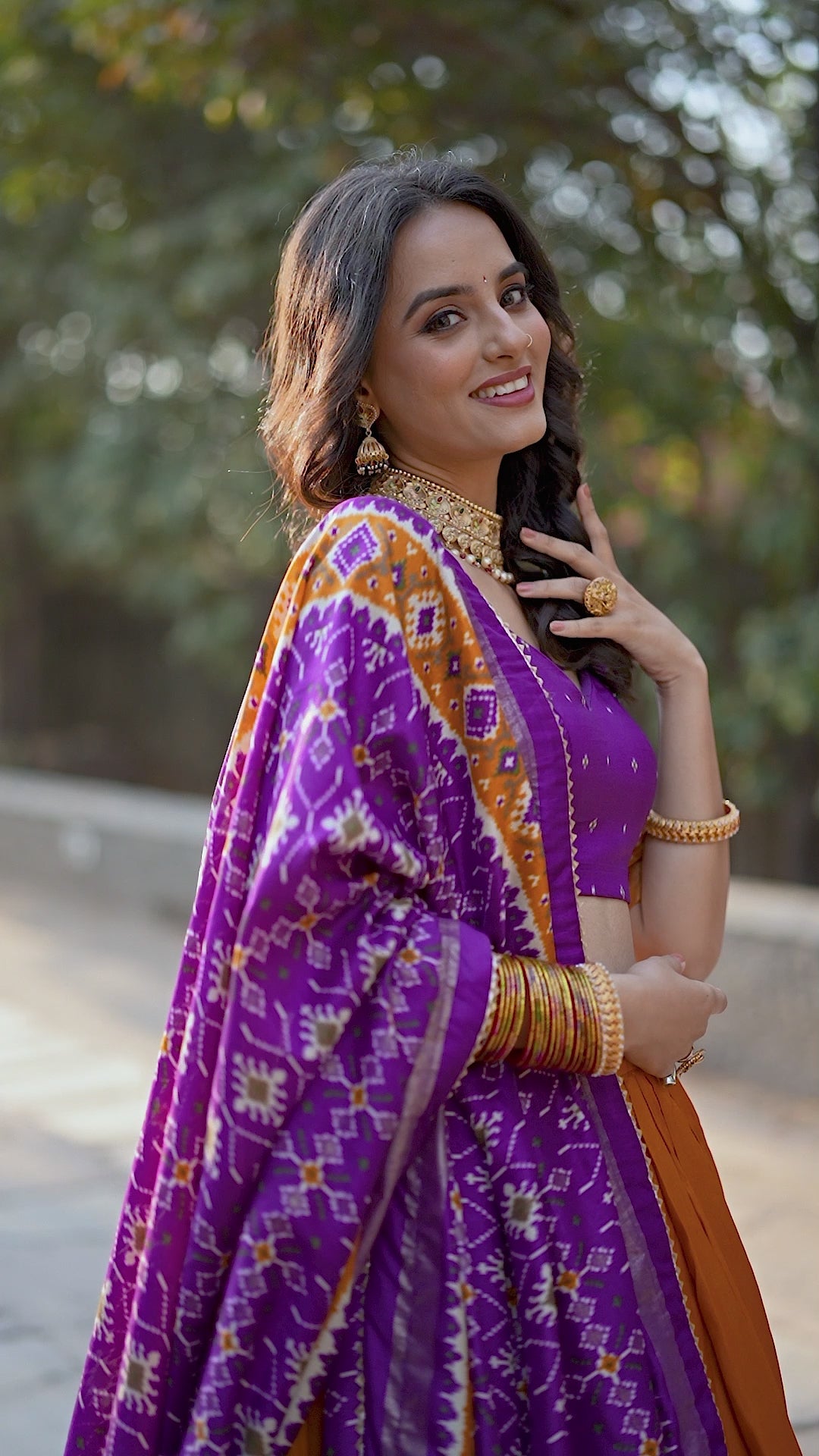 Elegant Lehenga with Traditional Motifs