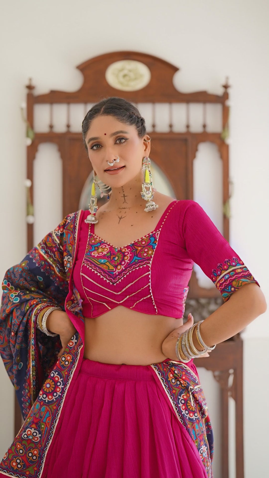Regal Embroidered Lehenga Choli with Traditional Dupatta