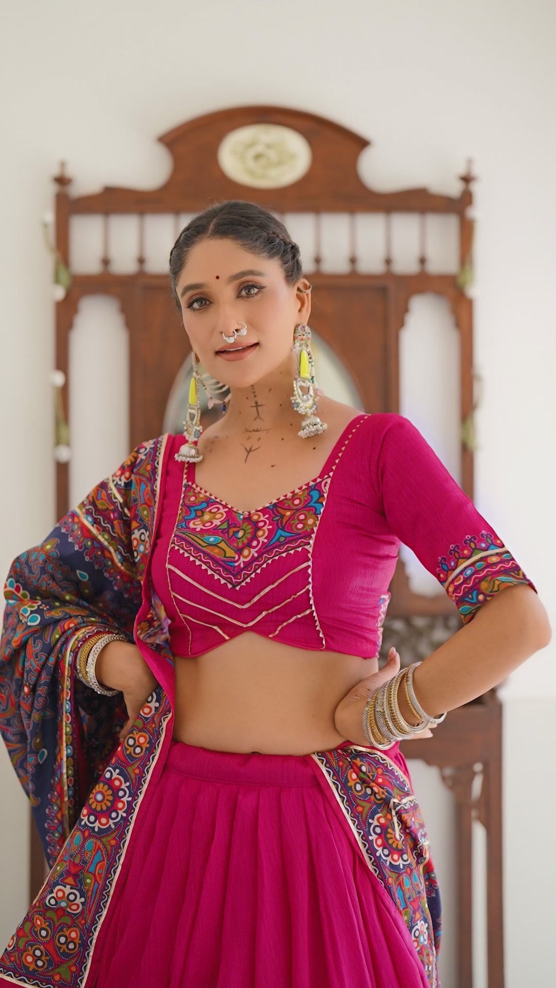Regal Embroidered Lehenga Choli with Traditional Dupatta