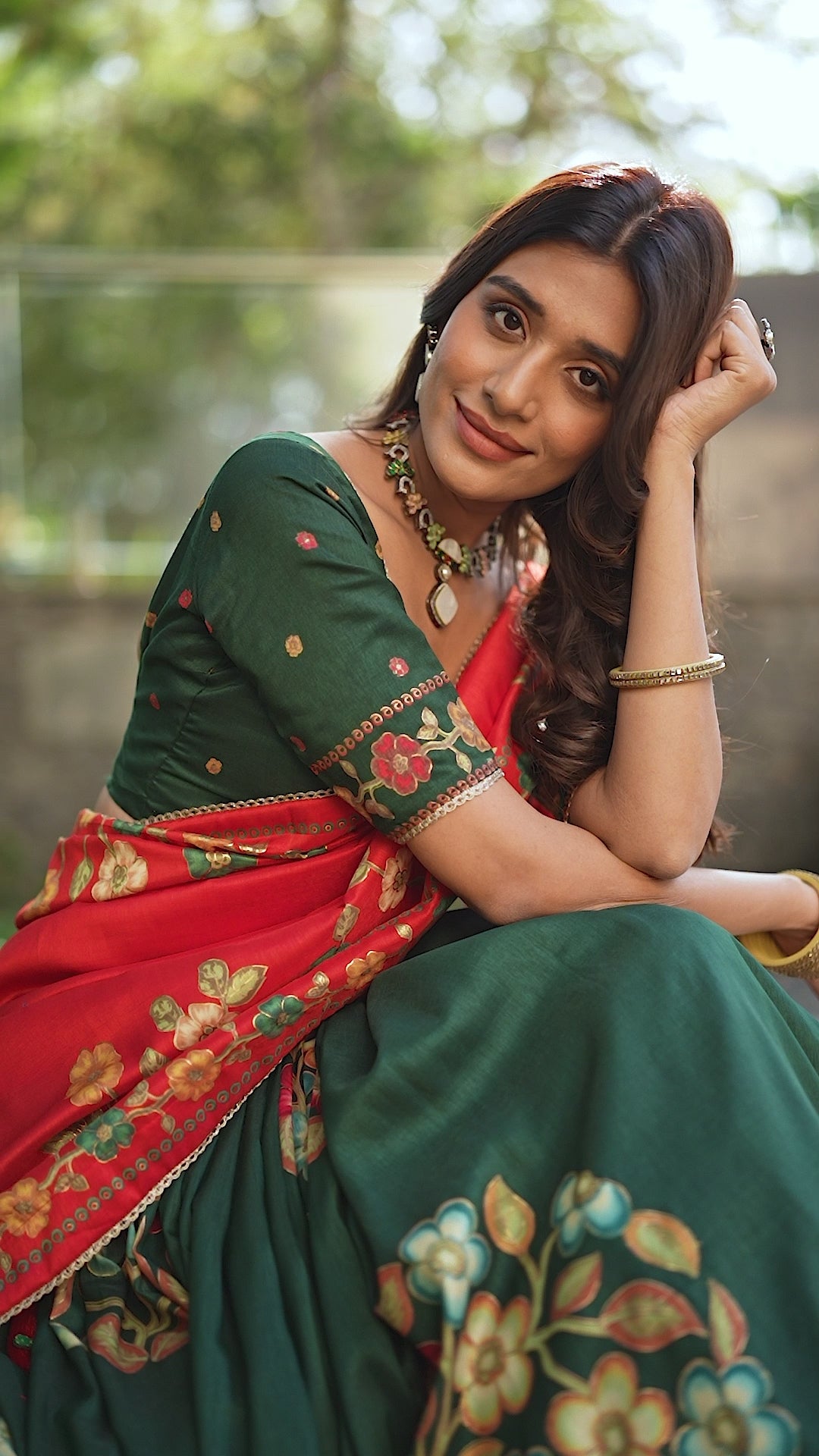 Traditional  Floral Lehenga Set for Elegant Festive Occasions
