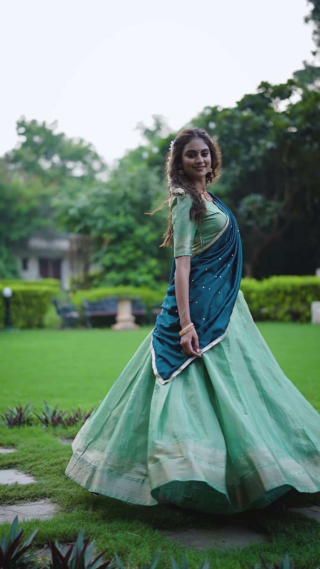 Elegance that shimmers with every step Kanchipuram  Zari Weaving Work choli