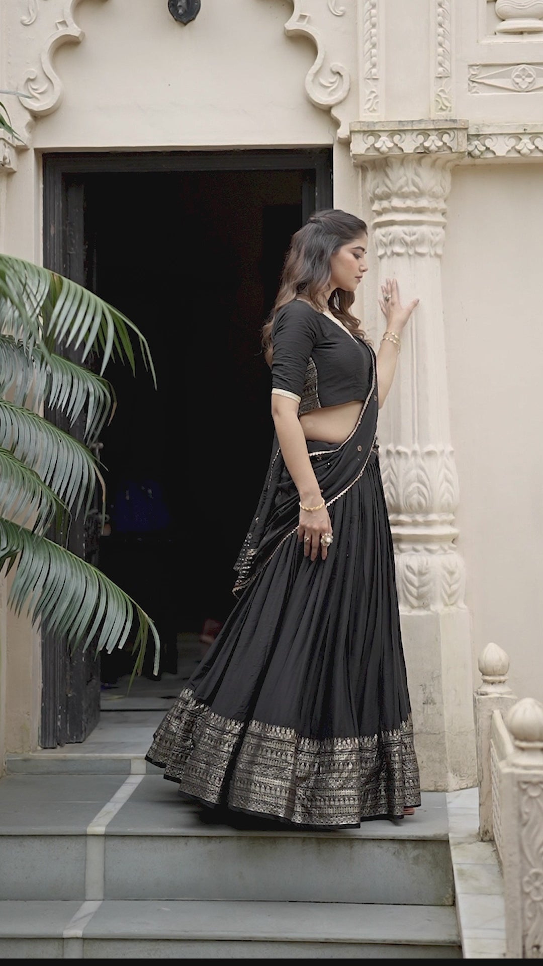 Regal Choli with Woven Zari Border