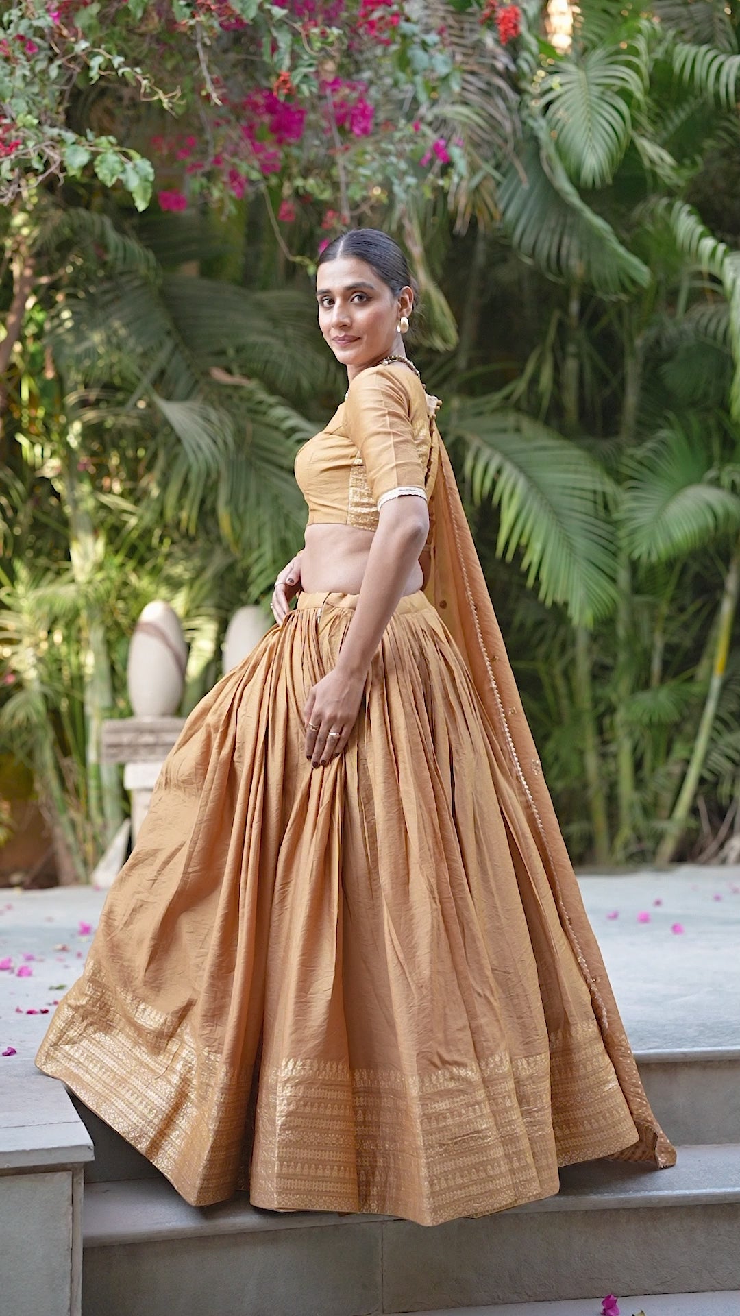 Regal Choli with Woven Zari Border